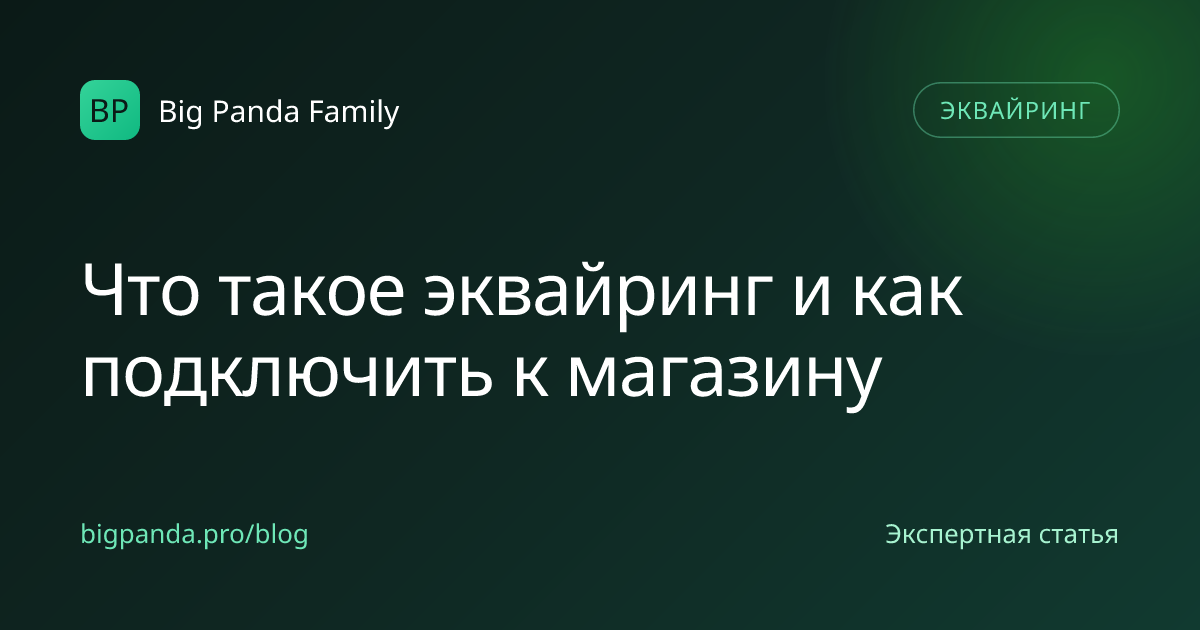 Что такое эквайринг и как подключить к магазину